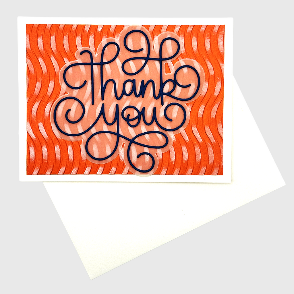 Scripted Thank You Greeting Card