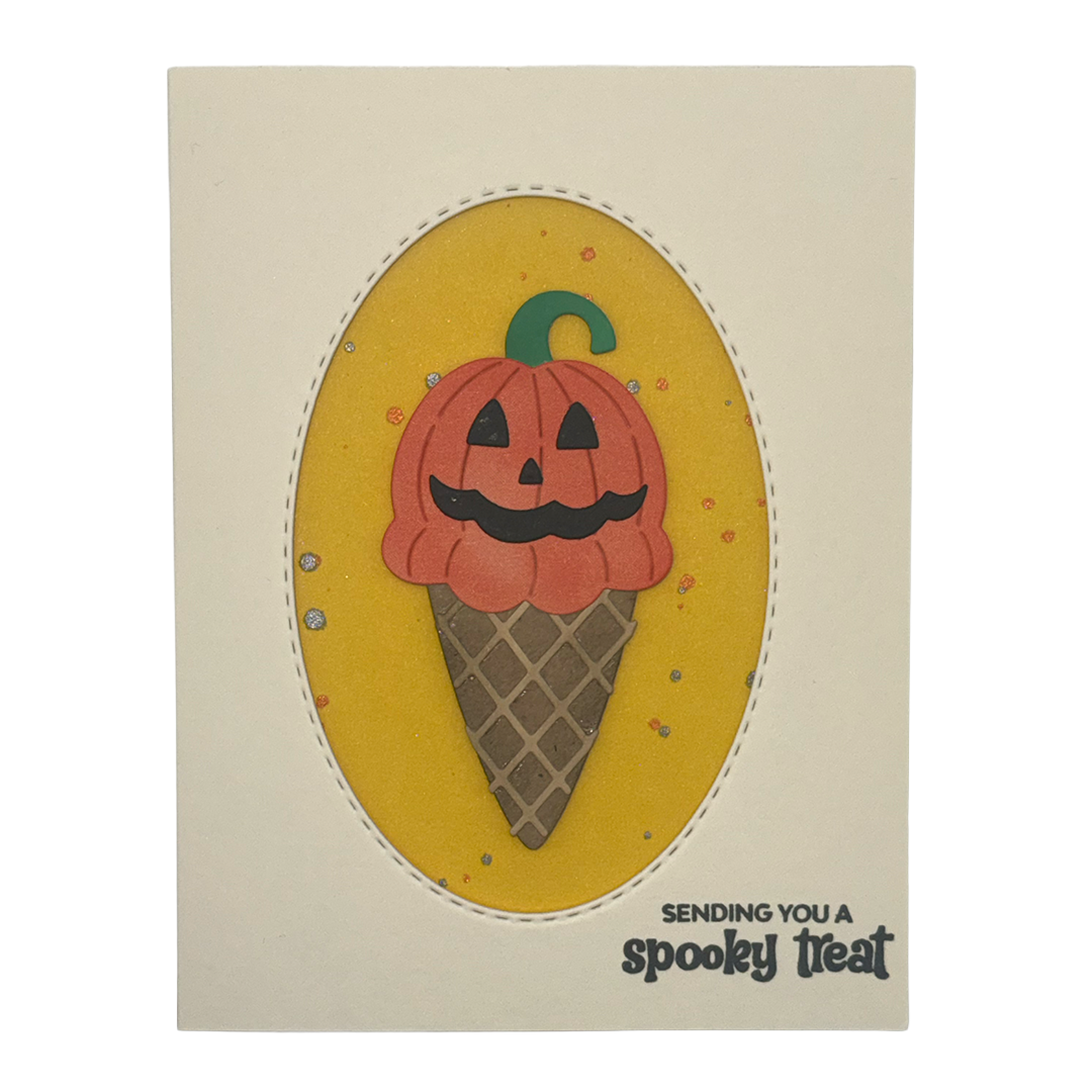 The Spooky Scoop — Handcrafted Card