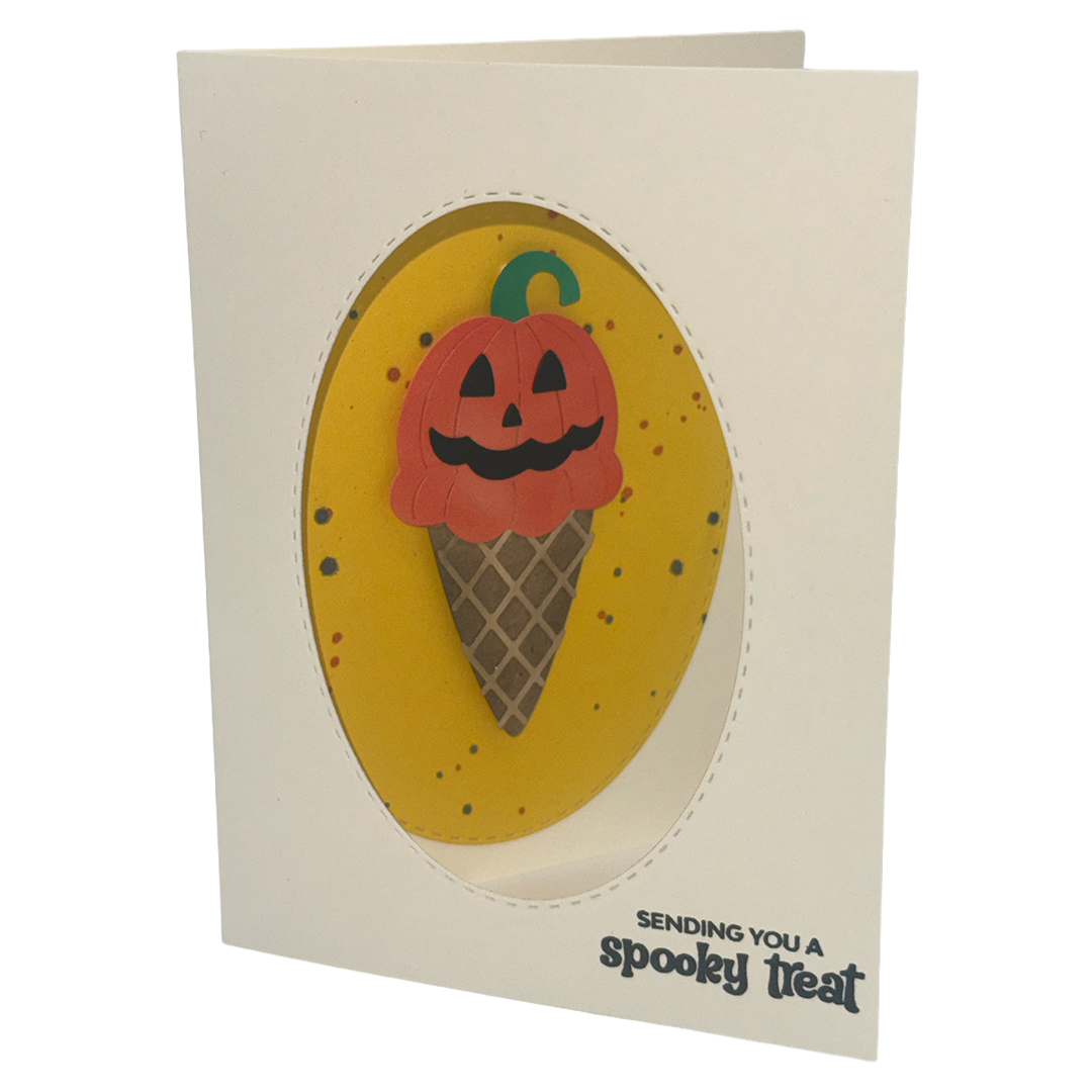 The Spooky Scoop — Handcrafted Card