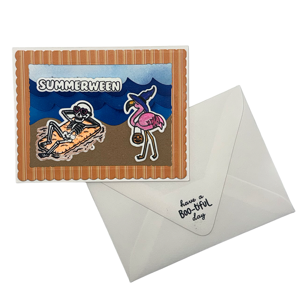 Too Hot to Stay Dead — Summerween HandCrafted Card