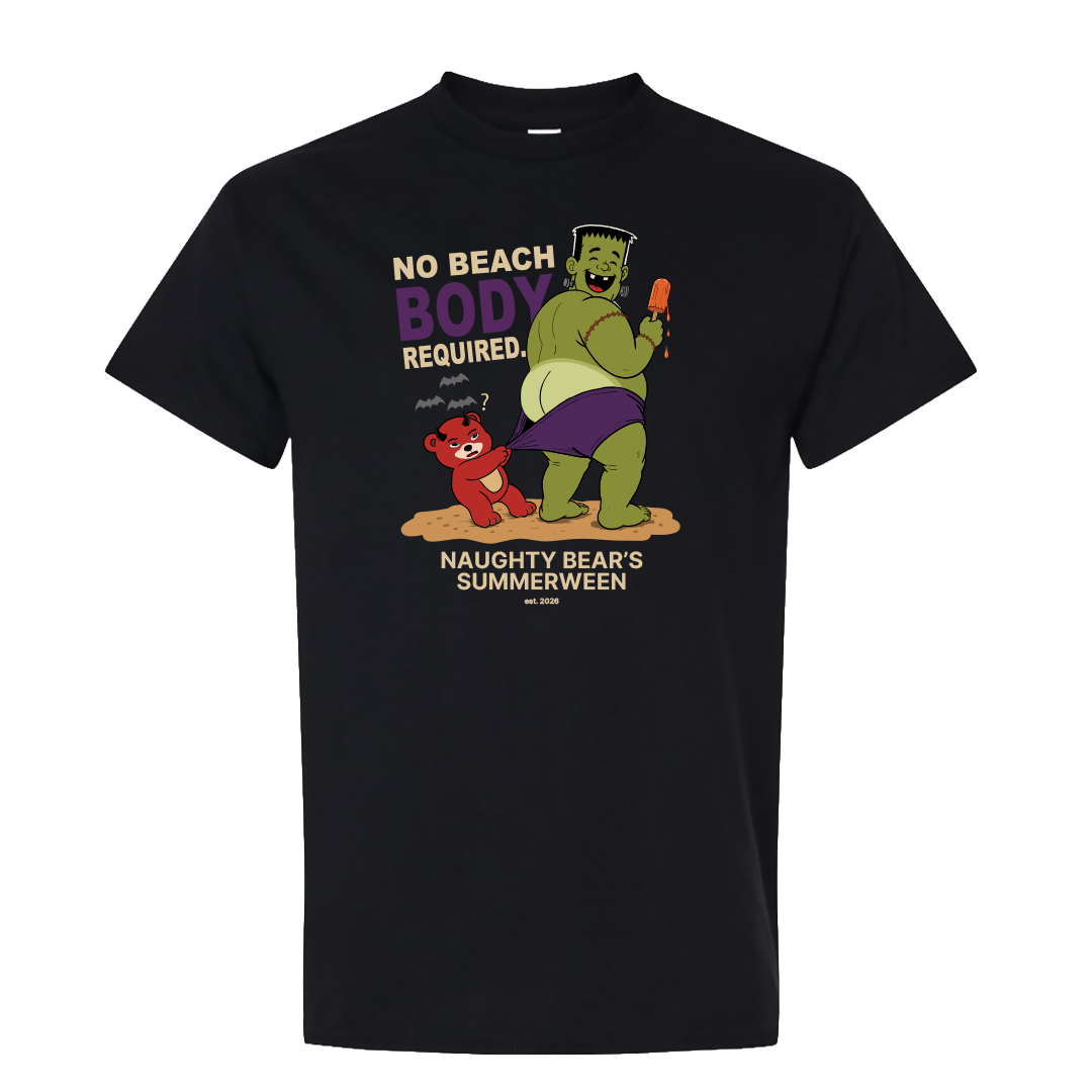 No Beach Body Required – Naughty Bear's Summerween Tee