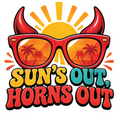 Sun's Out, Horns Out Sticker