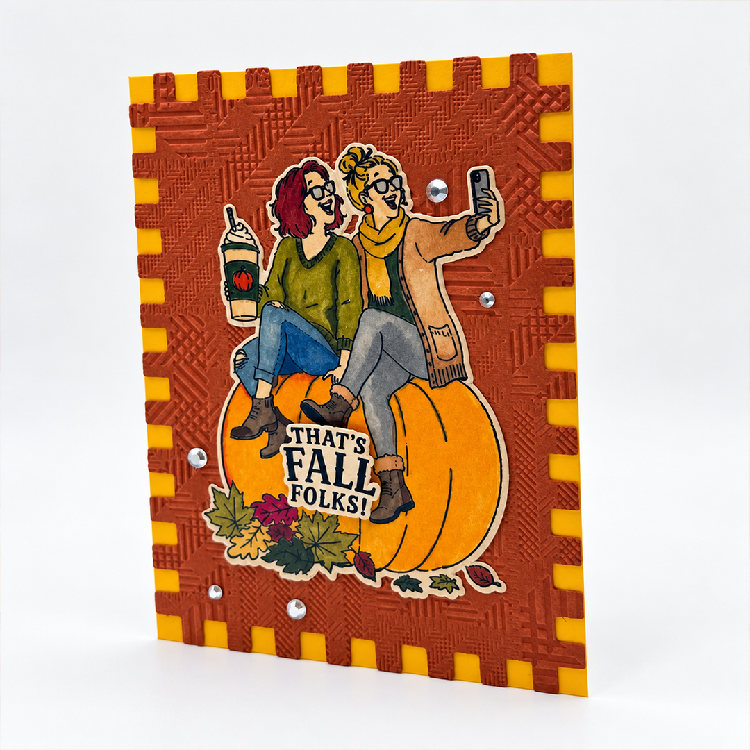 That's Fall Folks! - Handcrafted Greeting Cards