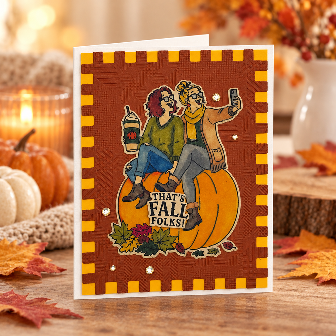 That's Fall Folks! - Handcrafted Greeting Cards