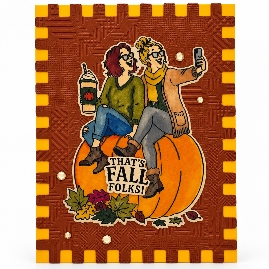 That's Fall Folks! - Handcrafted Greeting Cards