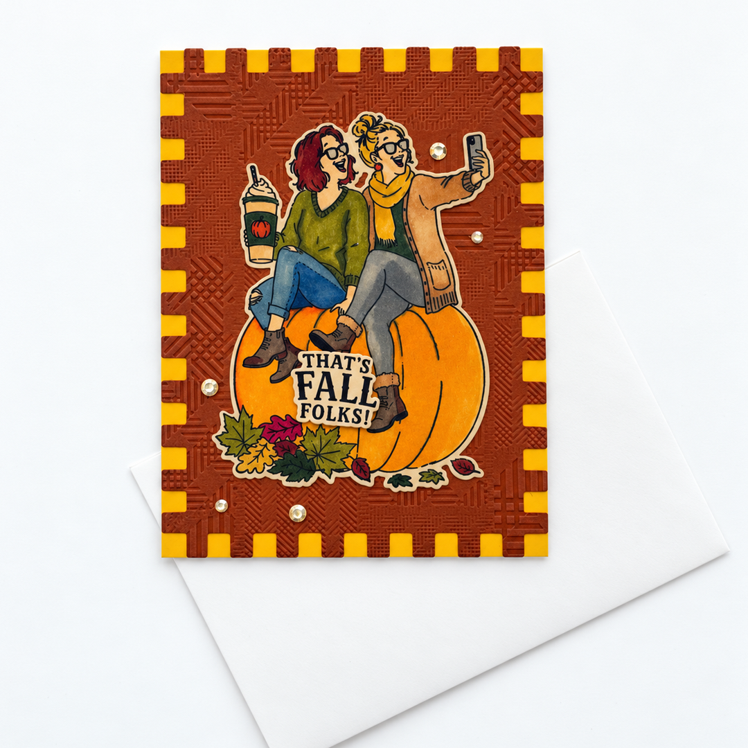 That's Fall Folks! - Handcrafted Greeting Cards
