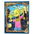 A Mouthful of Sheet, Handcrafted Zombie Halloween Card