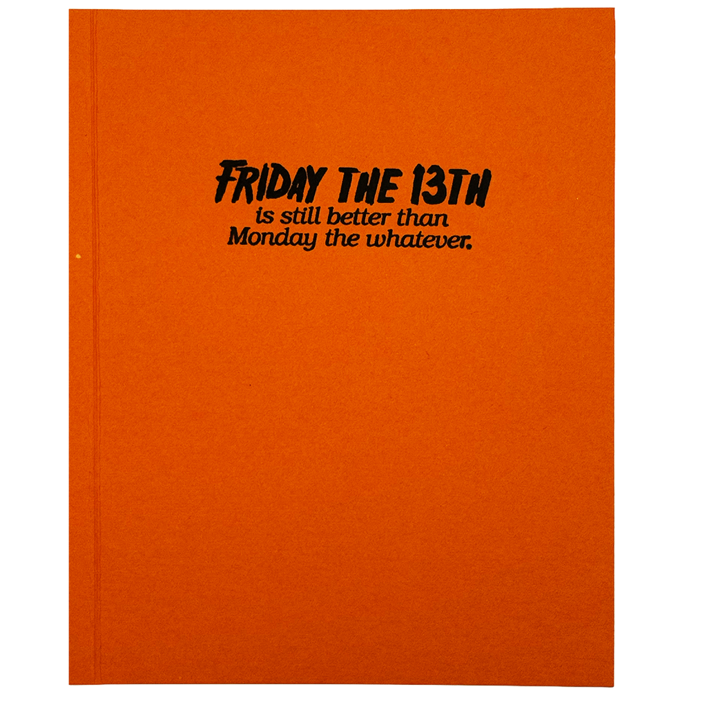 Monday Is the Real Horror, Handcrafted Zombie Halloween Card