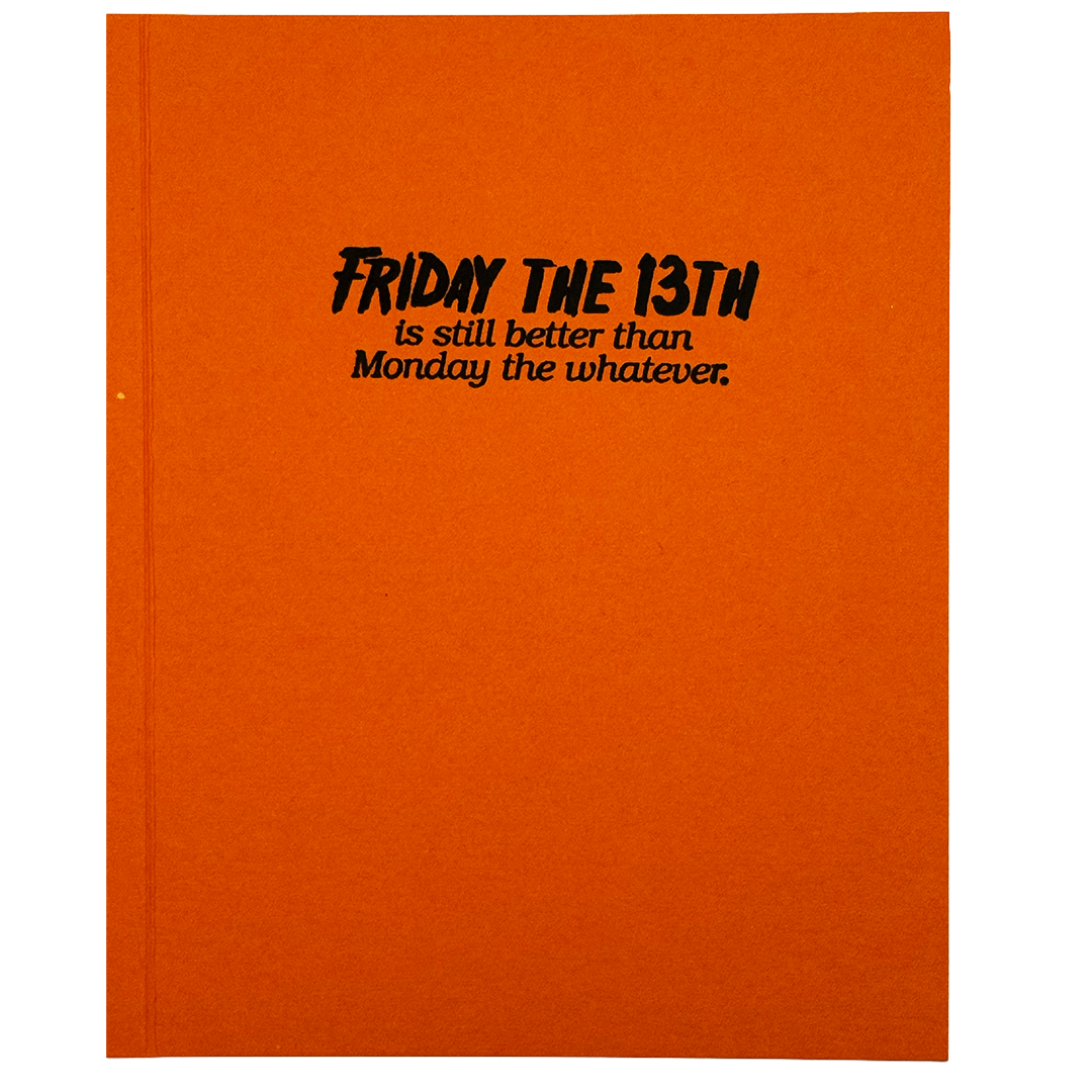 Monday Is the Real Horror, Handcrafted Zombie Halloween Card