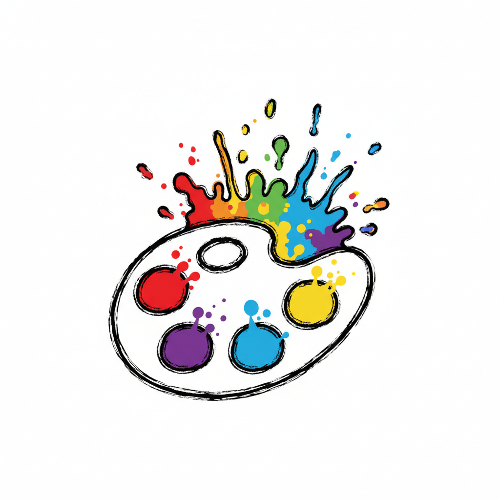 Bold Paint Palette Icon