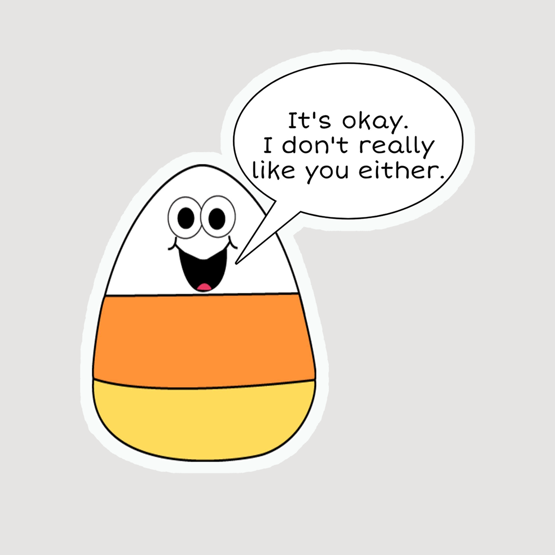Candy Corn Sticker 1