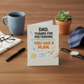 Dad Thanks For Pretending Card Lifestyle Mockup