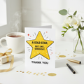 Gold Star Thank You Card Lifestyle Mockup