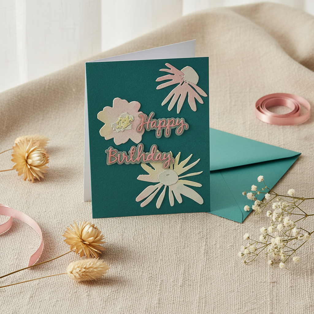 Happy Birthday Card Lifestyle Mockup