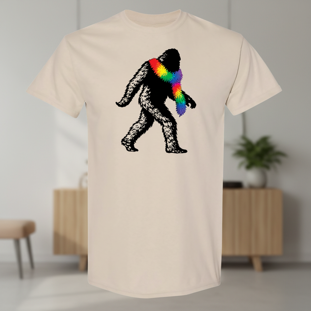 Pride Bigfoot Shirt Only Lifestyle Mockup