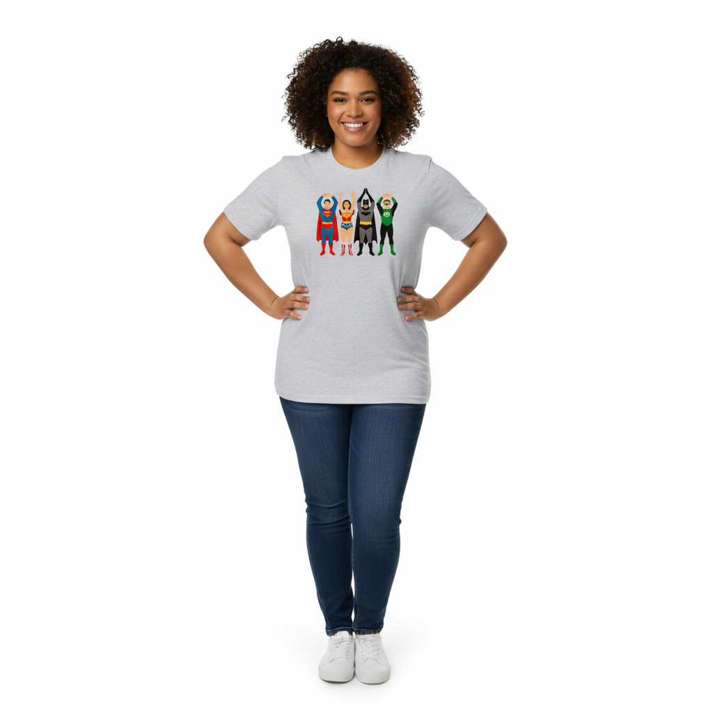 Superhero Ohio T-Shirt Model Mockup